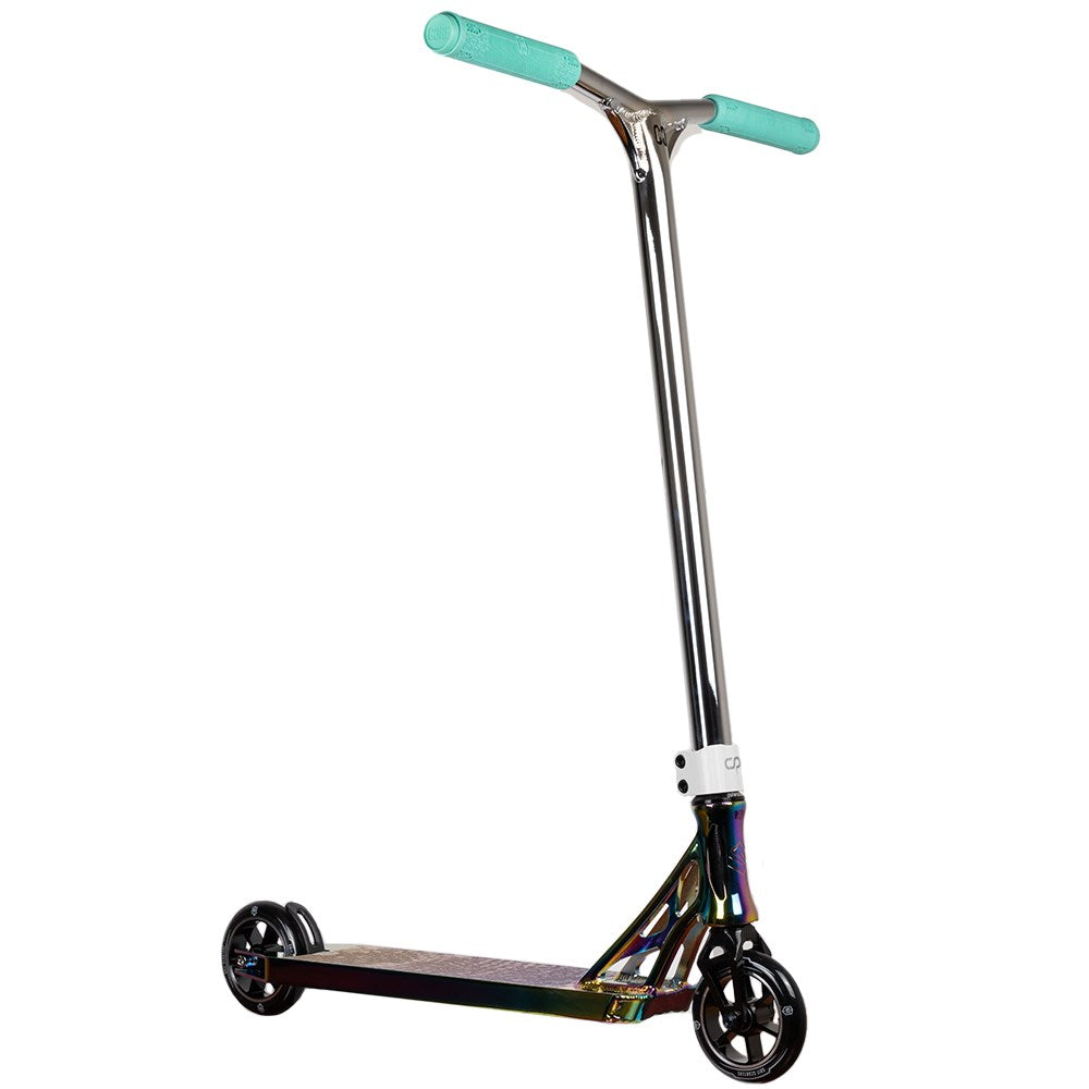 Core-2024-DIY-Scooter-NeoChrome-Deck-Chrome-Bars-Side-View