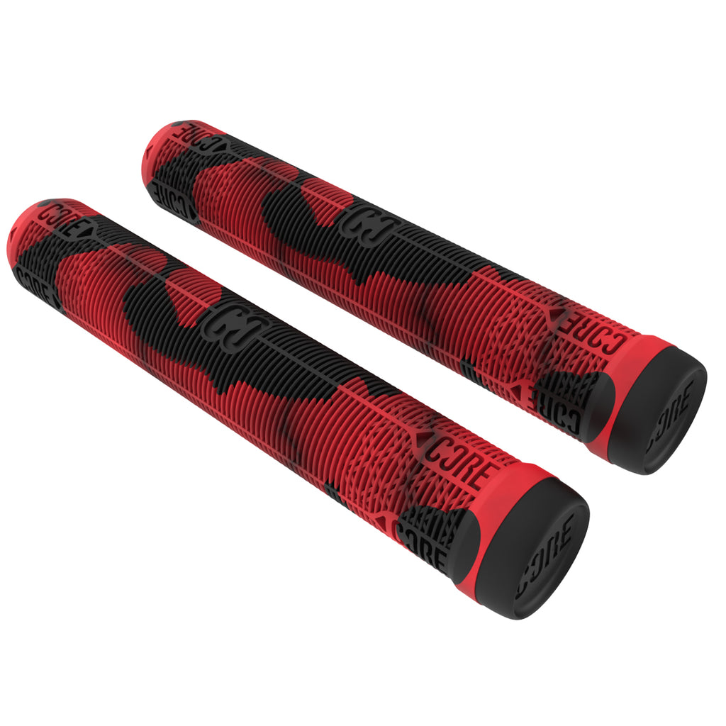 Core-Skinny-Boy-Scooter-Handgrips-Soft-170mm-Lava-Red-Black-Pair