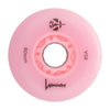 Luminous-LED-Inline-Wheel-80mm-Flamingo-Pink-Front-View