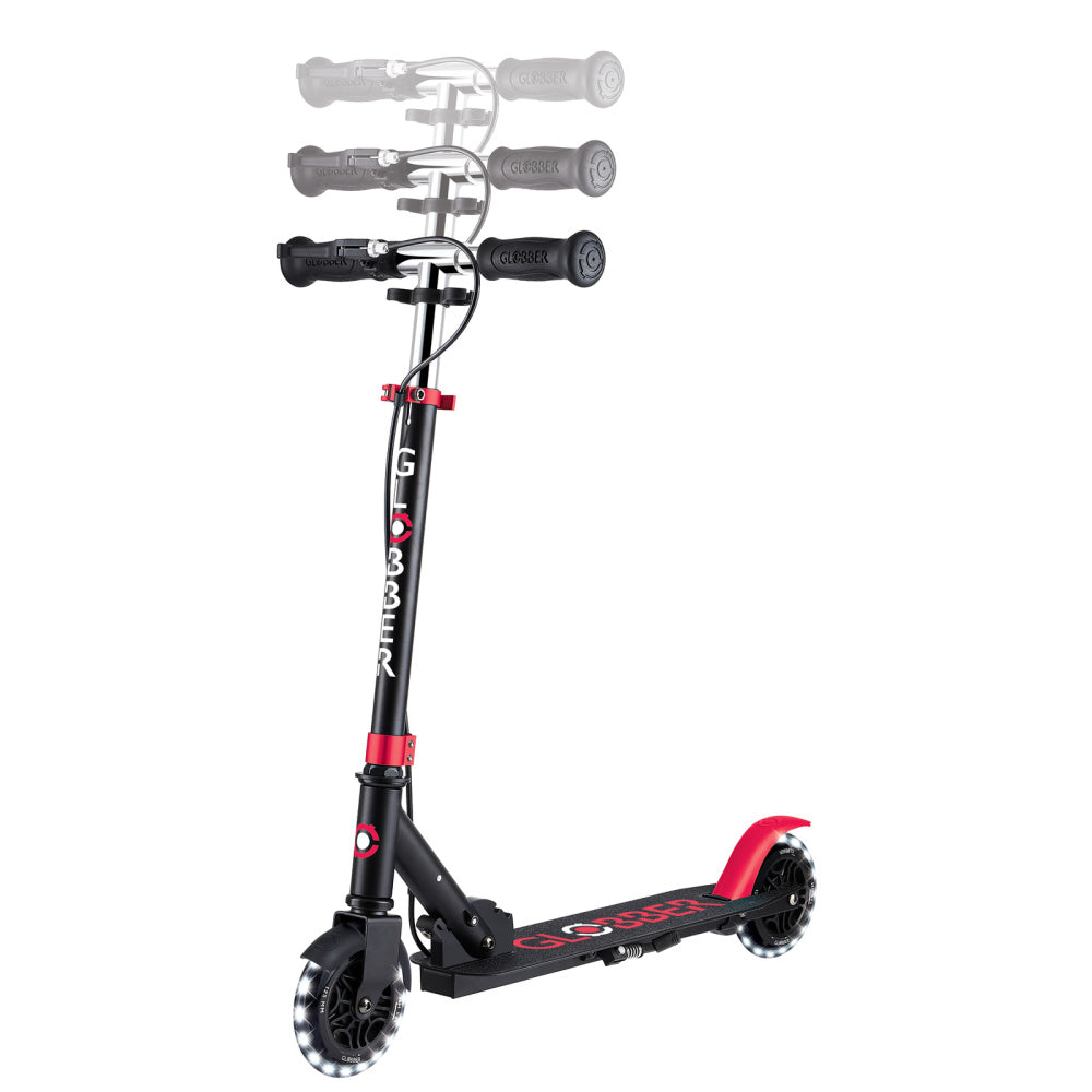 Flow-Element-Junior-Lights-Scooter-Black-Red-bar-Height-View