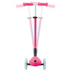 Globber-3-Wheel-Primo-Foldable-Plus-Light-Up-Scooter-Fuchsia-Pink-Steering-Image