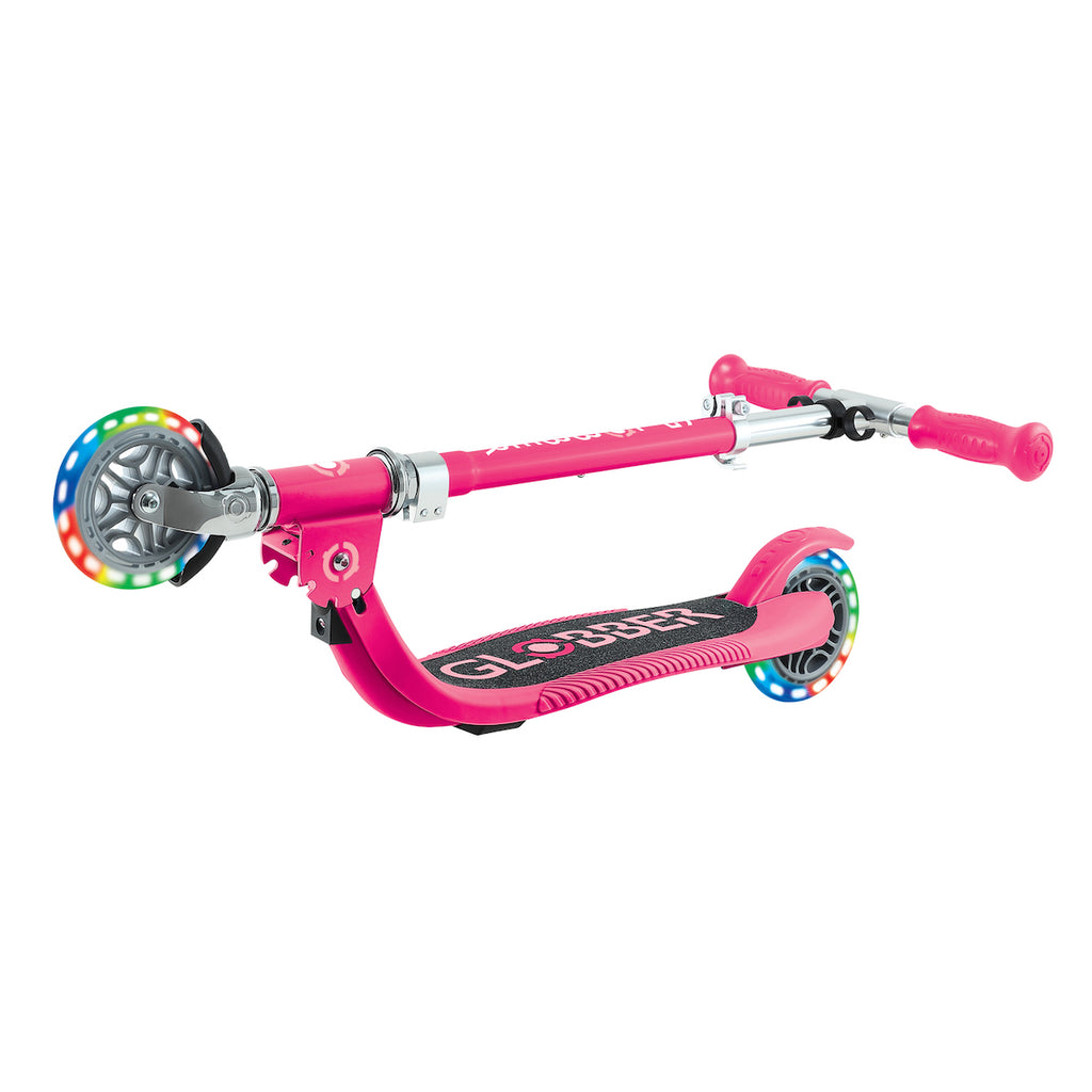 Globber-Flow-Foldable-Junior-Scooter-with-Lights-Pink-3