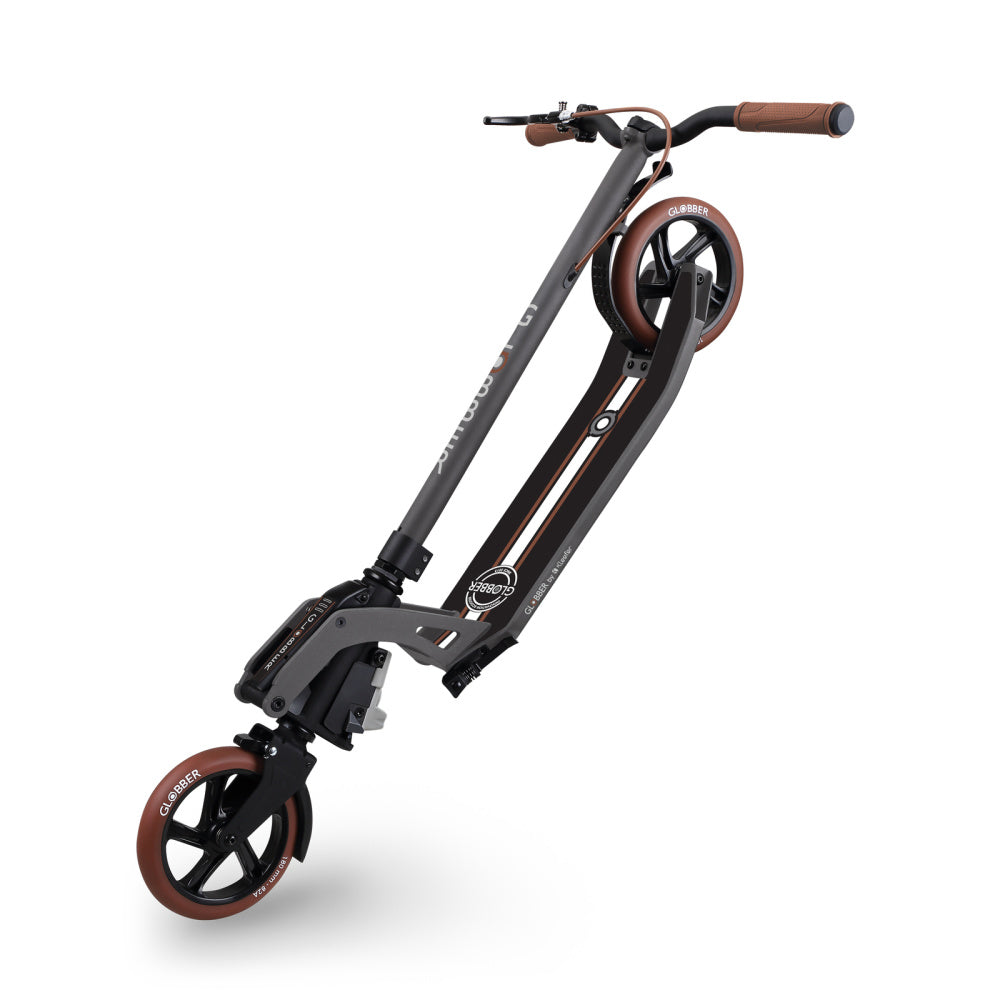 Globber-ONE-K-180-Deluxe-Scooter-Vintage-Titanium-Folded