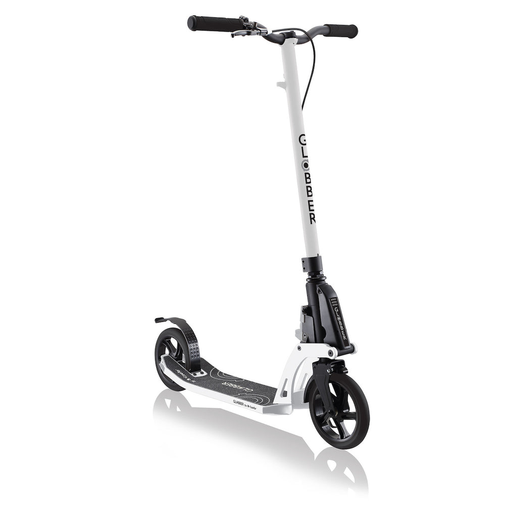 Globber-ONE-K-180-Deluxe-Scooter-White-Front-View