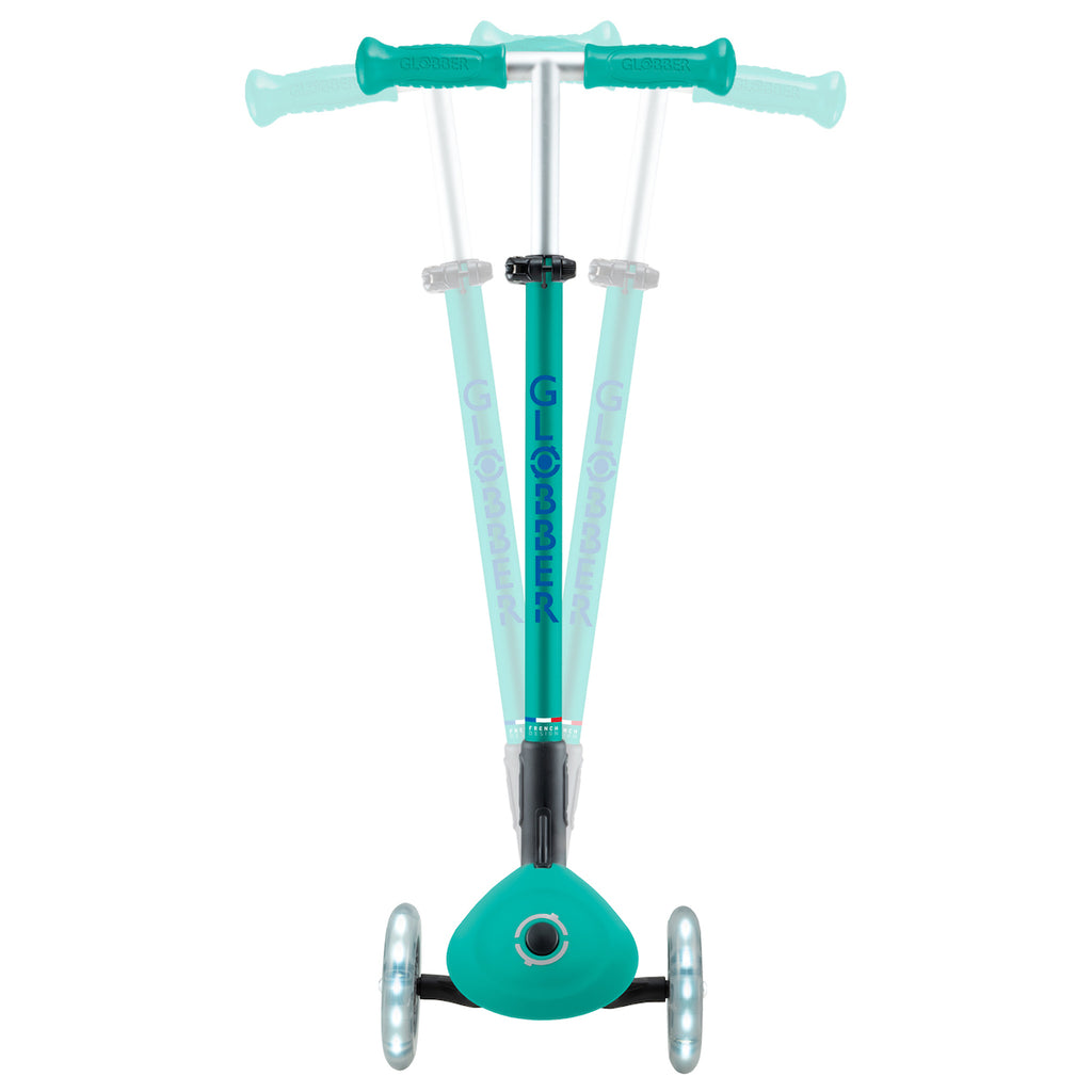 Globber-3-Wheel-Primo-Foldable-Plus-Light-Up-Scooter-Emerald-Lean