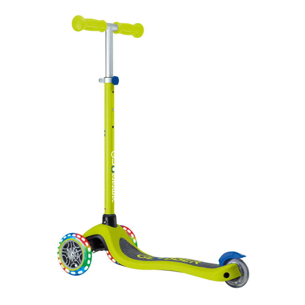 Globber-Primo-Lights-V2-Lime-Scooter-Rear-View