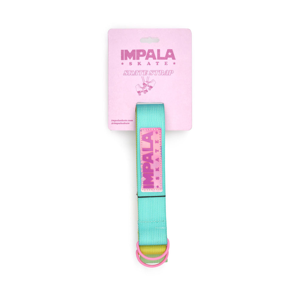 Impala-Lime-Spritzer-Roller-Skate-Strap-Close-Up-On-Card