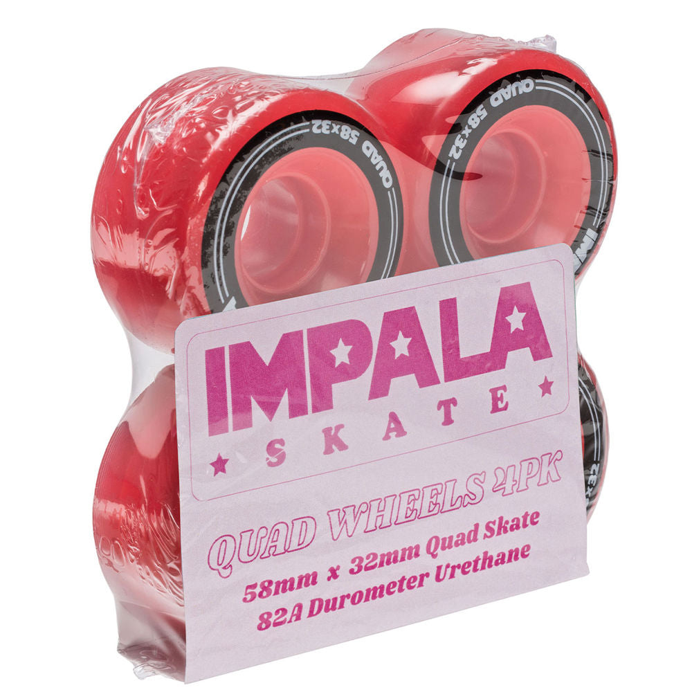 Impala-Quad-Wheels-Red-Pack-Of-4-Wheels