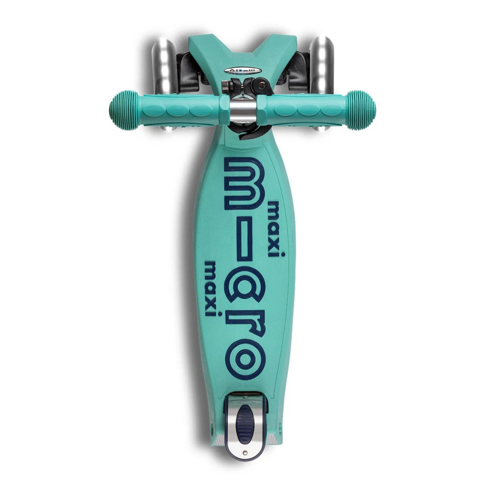 Maxi-Micro-Deluxe-Eco-LED-Kids-Scooter-Mint-Top-View