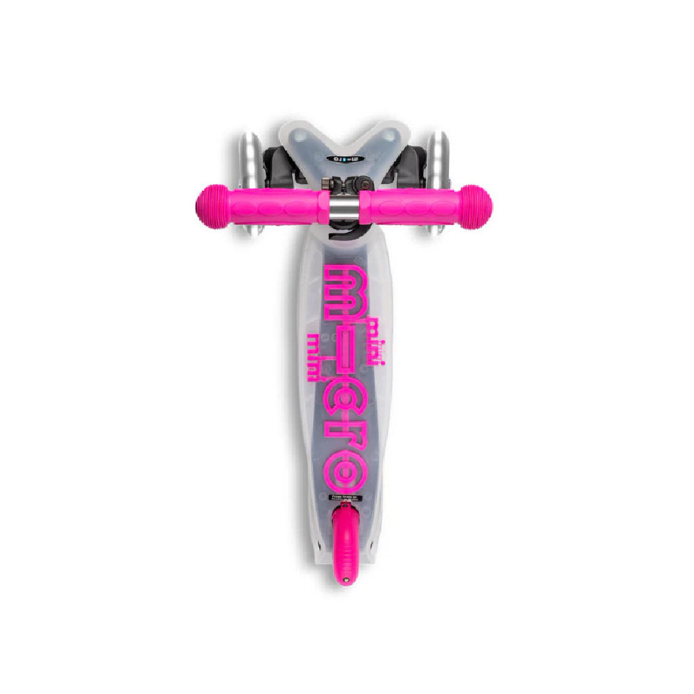 Micro-Mini-Deluxe-Flux-3-Wheel-Scooter-Top-View-Neon-Pink