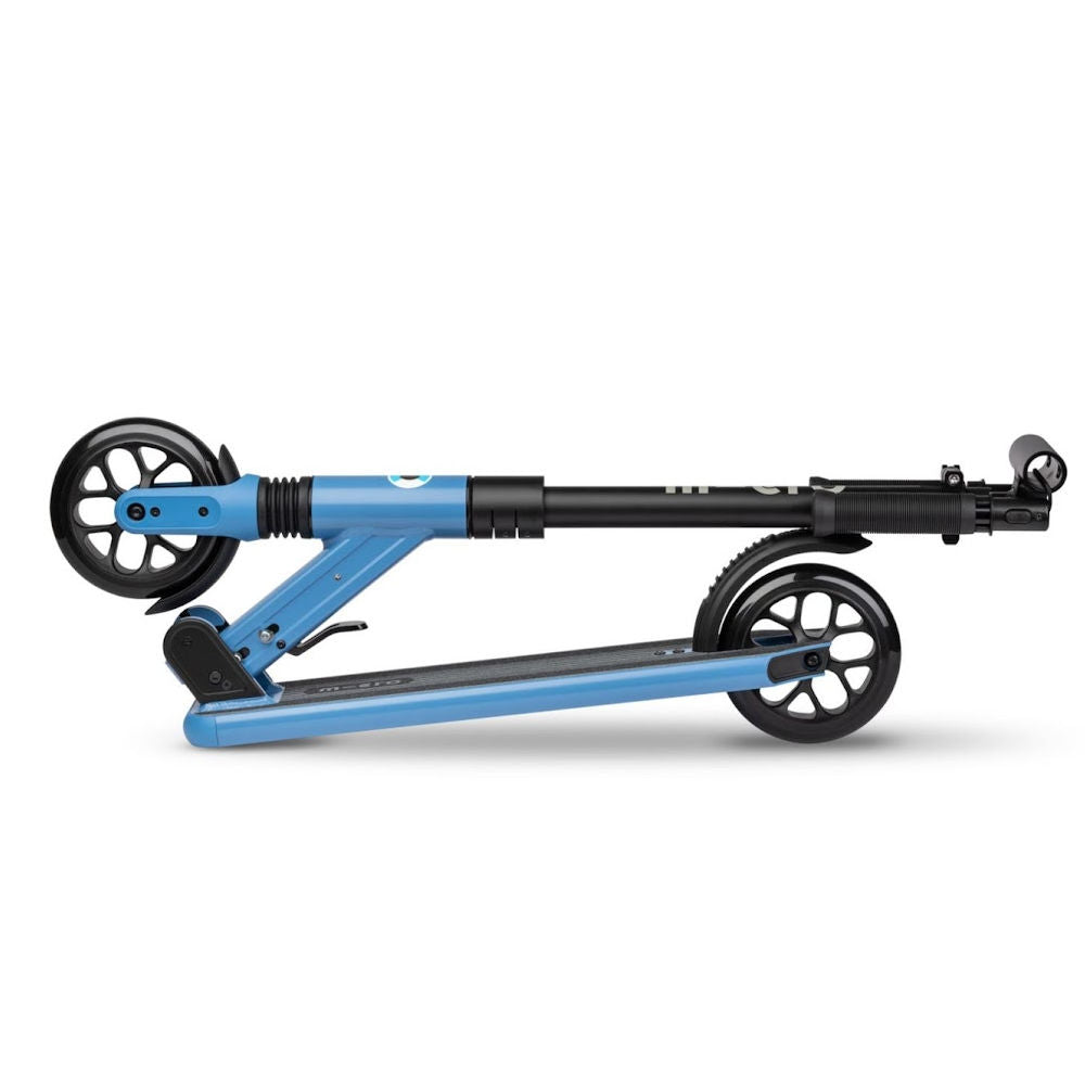 Micro-Sprite-Suspension-Scooter-Blue-Folded