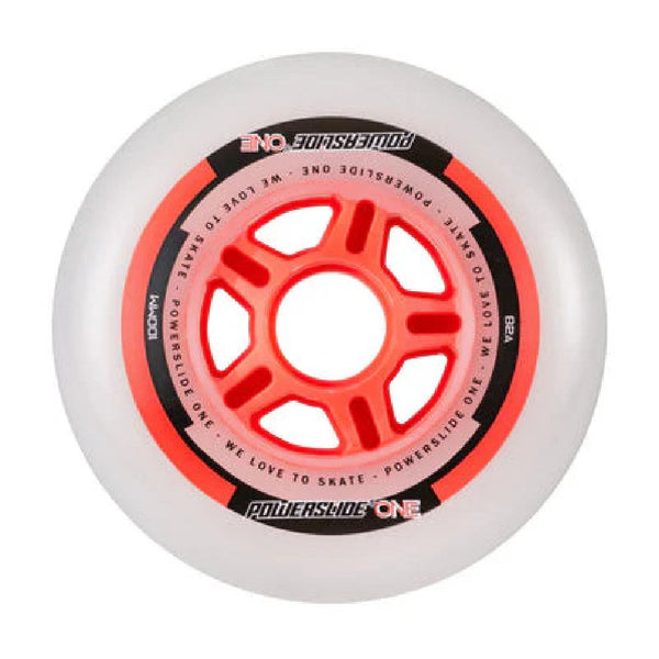 Powerslide-One-Inline-Skate-Wheel-Bearing-Combo-100mm-82a-Front-Image