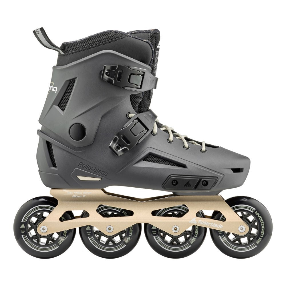 Rollerblade-Lightning-90-Inline-Skate-Black-Gold-Right-View