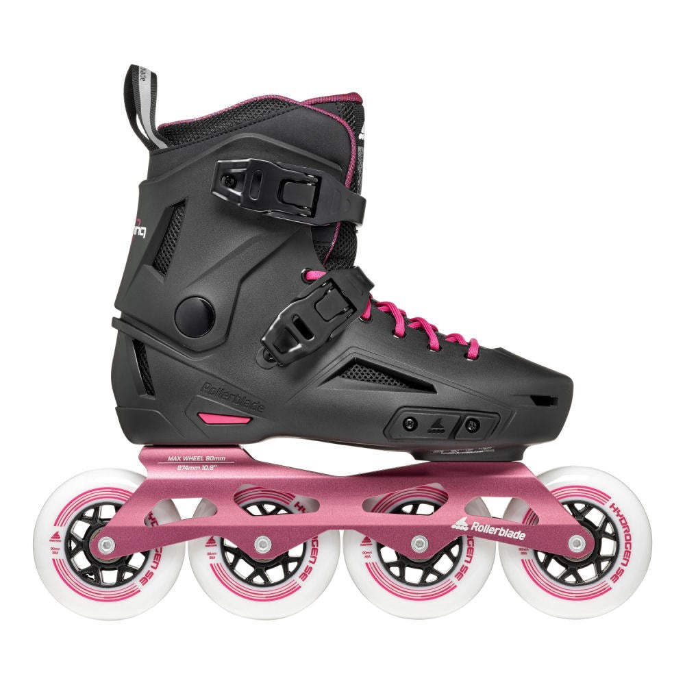 Rollerblade-Lightning-90-W-Inline-Skate-Black-Pink-Right-View