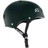 S-One-Certified-Bike-Skate-Scooter-Helmet-Dark-Green-Side