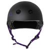 S-One-Lifer-Helmet-Matte-Black-With-Purple-Straps-Front