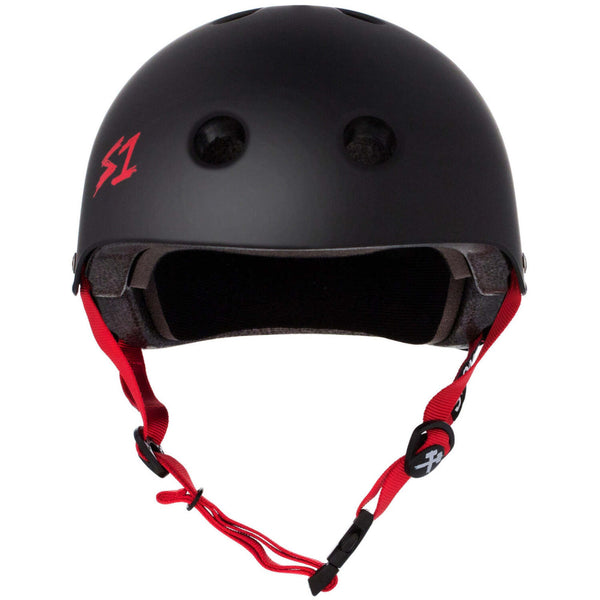 S-One-Lifer-Helmet-Matte-Black-With-Red-Straps-Front