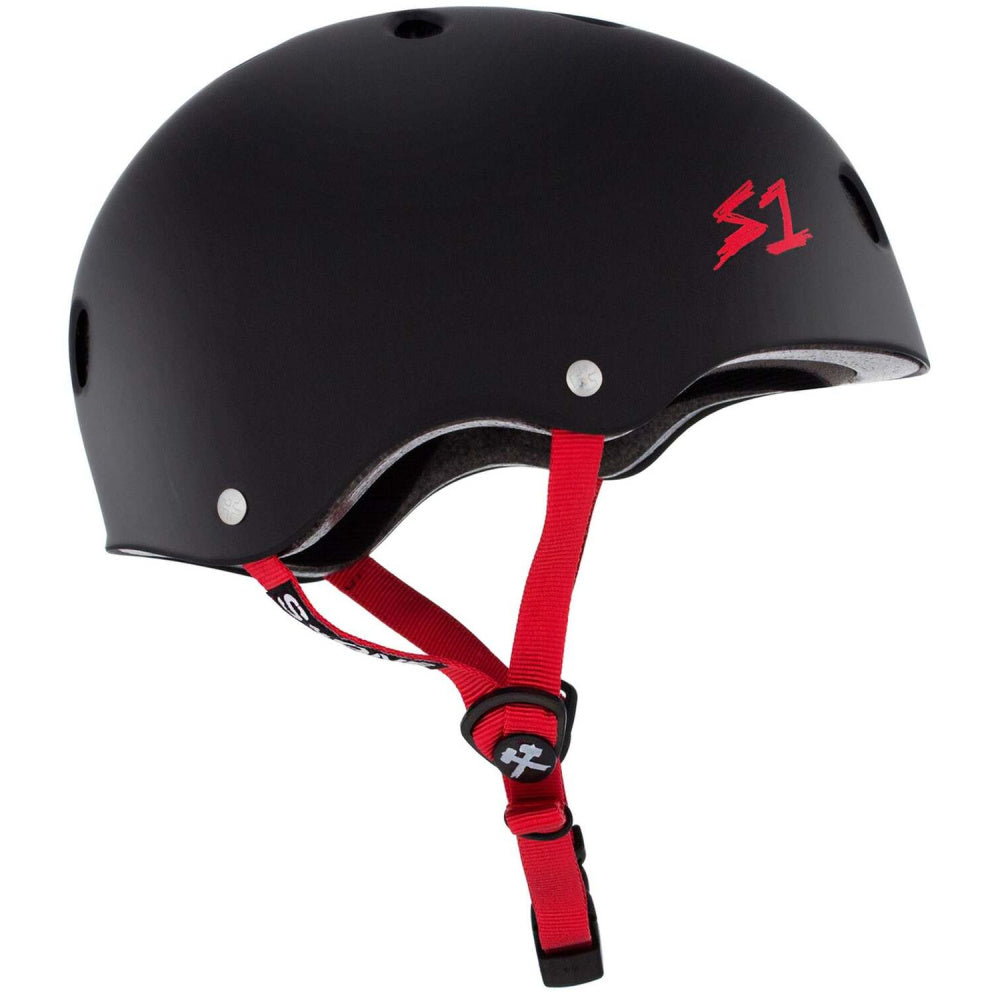 S-One-Lifer-Helmet-Matte-Black-With-Red-Straps-Side