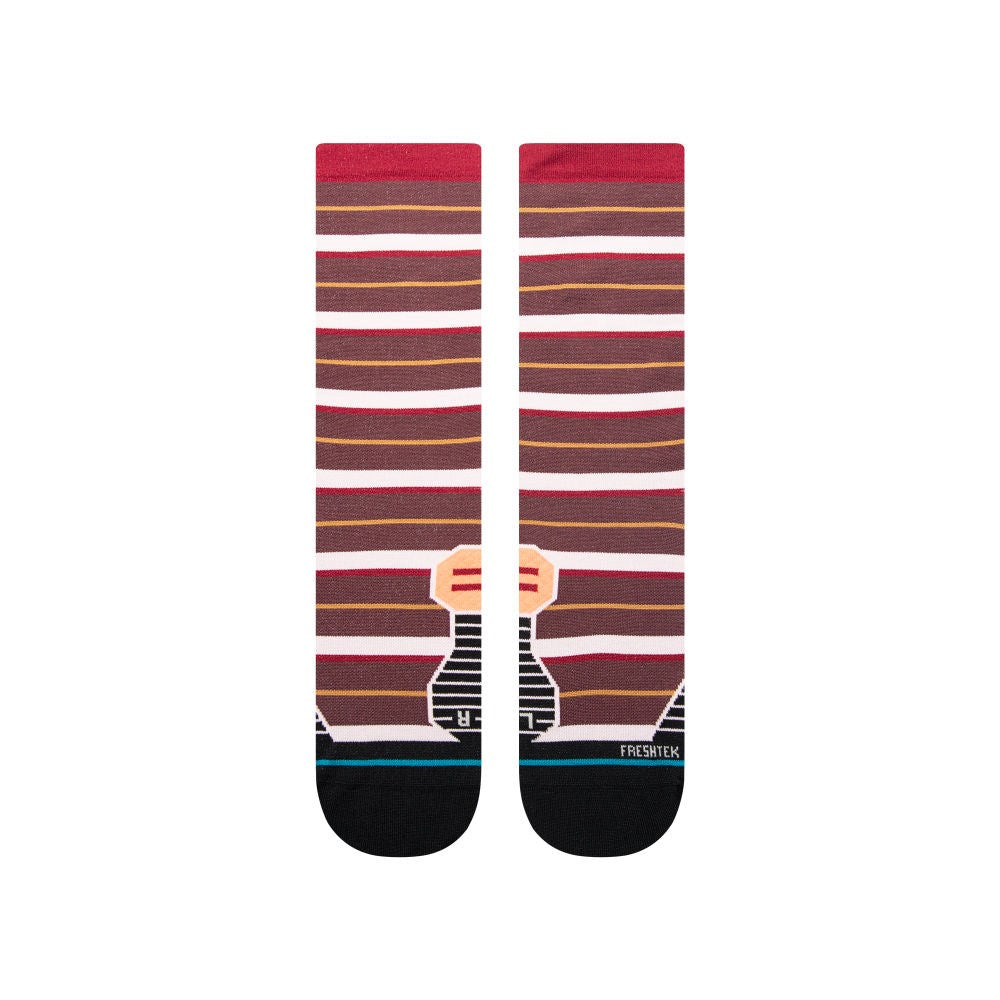 Stance-C1-Pink-Socks-Pair-Flat-View