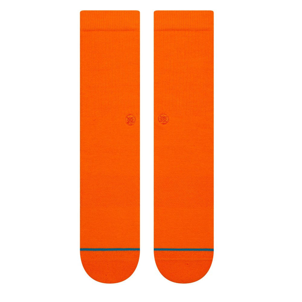 Stance-Icon-Socks-Pair-Orange-Pair-Laid-Out