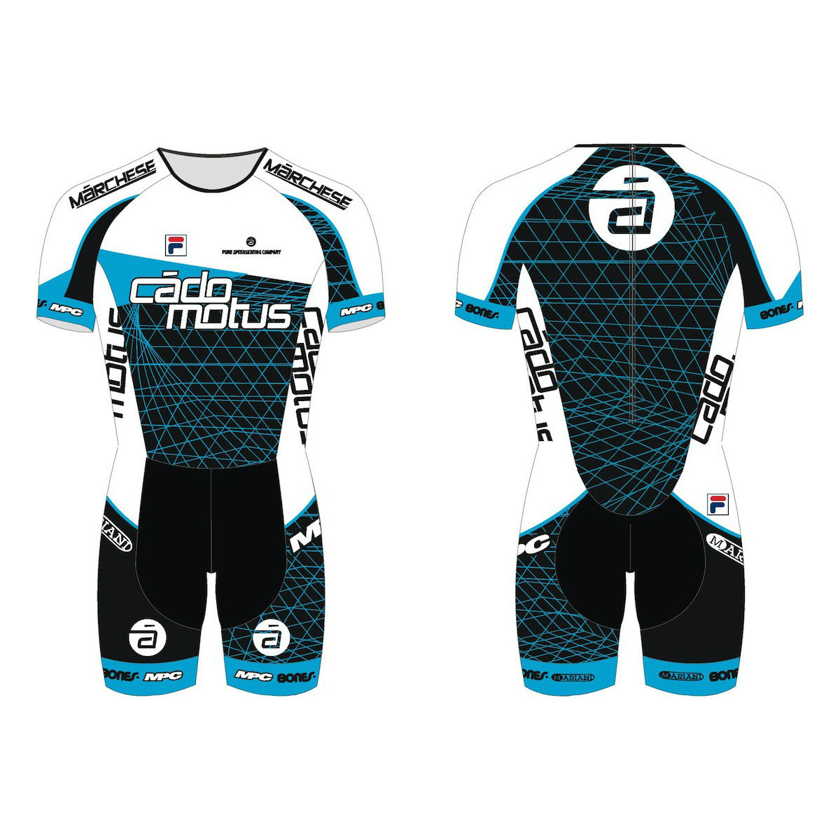 CADO MOTUS Fila Aero Skinsuit for Inline Speed Skating | Bayside Blades