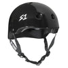 S-One-Certified -Bike-Skate-Scooter-Helmet-Gloss-Black