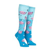 Sock-It-To-Me-Blue-Dancing-Axolotl-Knee-High-Angled-View